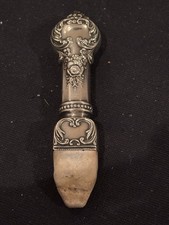 ANTQ F&B VICTORIAN c.1890’s STERLING SILVER FANCY REPOUSSE ABRASIVE INK ERASER picture