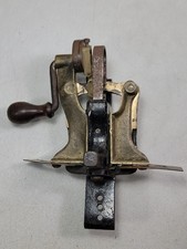 Vintage Saw Tool E.E. Cunningham Bandsaw Blade Kerf Setting Tool & 1873 Patent picture