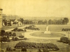 Ireland Eire Dublin Leinster Lawn & Merrion Square Old Photo W.L. 1875 picture