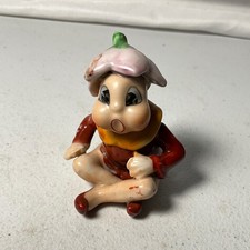 Vintage Elf Pixie Flower Hat Figurine Made in Japan Ceramic Decorative picture