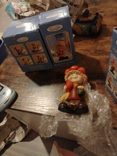 3pc Fall Harvest Scarecrow Resin Figurines Thanksgiving Autumn Decor W/Boxes picture