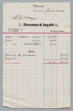 1881 Hanaman & Ingalls Troy NY Flour Produce Billhead Receipt Ephemera Document picture