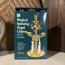 Vintage Joy Brite Magical Spinning Angel Chimes 8 Candles Christmas. BRAND NEW✨ picture