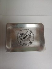Vintage Aluminum metal Souvenir Trinket Tray Coin Dish Galveston Texas Lone Star picture