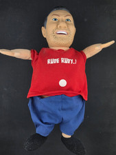 Rude Rudy Rare Doll 1998 One World Toys Red & Blue UNTESTED NO BATTERIES picture