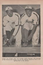 1945 Jackie Robinson Montreal Minor League International Baseball Article 1940s picture