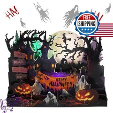 XTF2015 Halloween Card with Lights & Spooky Music 3D picture