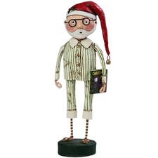LORI MITCHELL ~ Storytime Santa ~ Folk Art Christmas Figure picture
