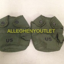 2 Pack US Military Vintage ALICE LC-2 Water Canteen Cover Pouch OD Green VGC picture