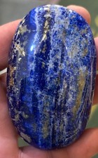 125 Gram Natural Lapis Lazuli Hand Carved Palm-shaped Healing Gem picture