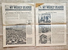 2 1945 My Weekly Reader Junior Newspapers May & April picture