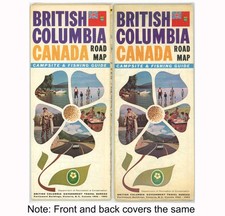 Vintage 1962-3 British Columbia Canada Official Road Map picture