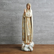Our Lady of Fatima Statue Blessed Virgin Mary Figurine Holy Mother Madonna 12