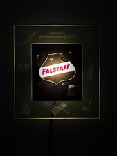 VTG 1950s Falstaff Beer C-103 Edgelite Lighted Sports Bar Sign 18.5x17 picture