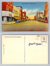Valdosta, GA-Georgia, Downtown Street Scene Cars Vintage Postcard picture