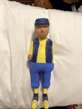 Vtg Folk Art Hand Carved Man primitive 9” hand painted Golfer ?               d6 picture