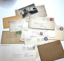 1933 Chicago Worlds Fair Postcard Vintage Postal History Envelope Lot Grafton WV picture