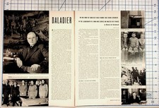 1930s Daladier French Politician Magazine Article & Vintage Ads Ephemera picture