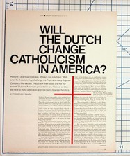 1968 LOOK Magazine Article: Dutch Catholicism & American Church Impact picture