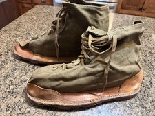 Vintage 1940s WW2 French Military Ice Snow Over Boots Shoes Cleats France picture
