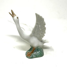 Vintage Lladro Porcelain Goose Duck Running Figurine 1977 picture