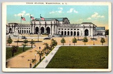 Union Station Washington D.C. B. S. Reynolds Co. Cars Street View Postcard PC457 picture