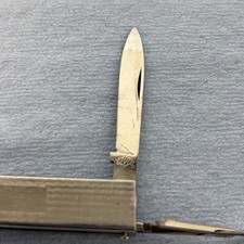 Vintage Elyte Italian Made 4 Blade Folding Knife With Tweezers & Scissors picture