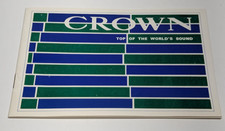 Vintage Brochure Crown Japan Stereo Cassette Entertainment Turntables TV Radio picture