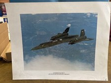 SR-71 Blackbird Advanced Reconnaissance Aircraft Lockheed-USAF SR-71 14”x 11” picture
