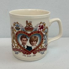 Vintage 1981 Royal Wedding Commemorative Mug Prince Charles Lady Diana England picture