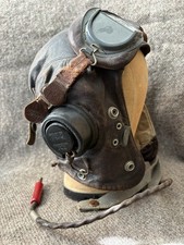 WWII USAAF 8th AF Pilot RAF Type C Helmet , Mk VIII Goggles & ANB-H-1 Receivers picture