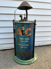 Vintage AC Spark Plug Cleaner Gapping Service Advertising Lithograph Gas Station picture