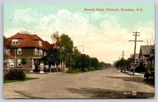 Antique New York Postcard BROOKLYN Beverly Road Flatbush 1909 picture