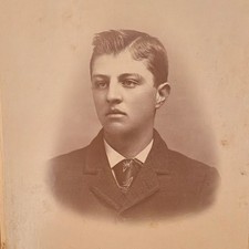 Antique O B Frisbie Bee-Hive Gallery Cabinet Card Ottawa IL picture