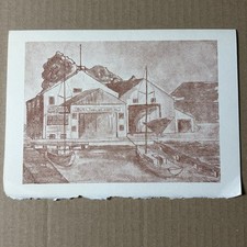 Vintage 1961 Palmer Johnson Boats Christmas Card Sturgeon Bay Wisconsin  picture