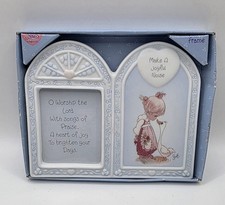 Vintage 1999 Precious Moments Enesco Make A Joyful Noise Double Picture Frame... picture