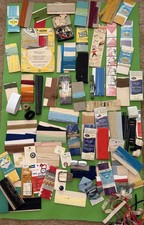 Huge Vintage 80s Sewing  Lot Thread Buttons Bias Tape Trimmings picture