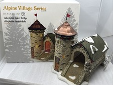 DEPARTMENT 56 RUDESHEIM Tower Bridge #4036485 Lighted Alpine Village Series 2014 picture
