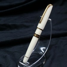 Waterman Charleston Ivory Fountain Pen 18k Gold Nib Paris France picture