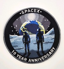 Authentic SpaceX 10 YEAR ANNIVERSARY Employee Mission Space Patch - RARE picture