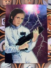 Princess Leia Organa Solo 1996 Star Wars Finest Chromium Card #3  QTY picture