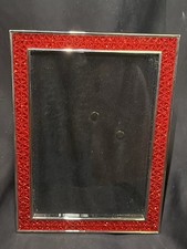 GORHAM FINE SILVER PLATED RED SPARKLING 4 X 6” PICTURE FRAME picture