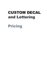 Custom Vinyl Decal Sticker pricing picture