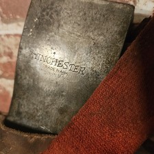 VINTAGE WINCHESTER AXE & L L BEAN SHEATH - WITH HANDLE picture