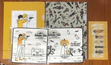 Banana Fish Clear File 4pcs Handkerchief 2pcs Ticket Holder Cafe Bar Set picture