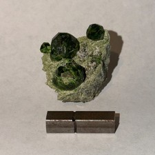 Demantoid Garnet Crystal Cluster on Matrix 3.3cm - Soghan, Iran Mineral Specimen picture