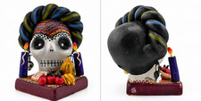 Vintage 1998 Alfonso Castillo Orta Day of the Dead Skull Folk Art Mexico picture