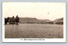 Vintage 1953 Cuba Lake NY Scenic Postcard Restful Changing Views picture