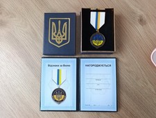 FOR THE ASSISTANCE TO THE ARMED FORCES OF UKRAINE-UKRAINIAN TRIDENT AWARD MEDAL+ picture