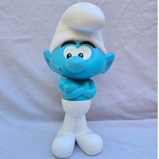 The Smurfs Hefty Smurf 12 Inch Large Vinyl Coin Bank Figure Peyo picture